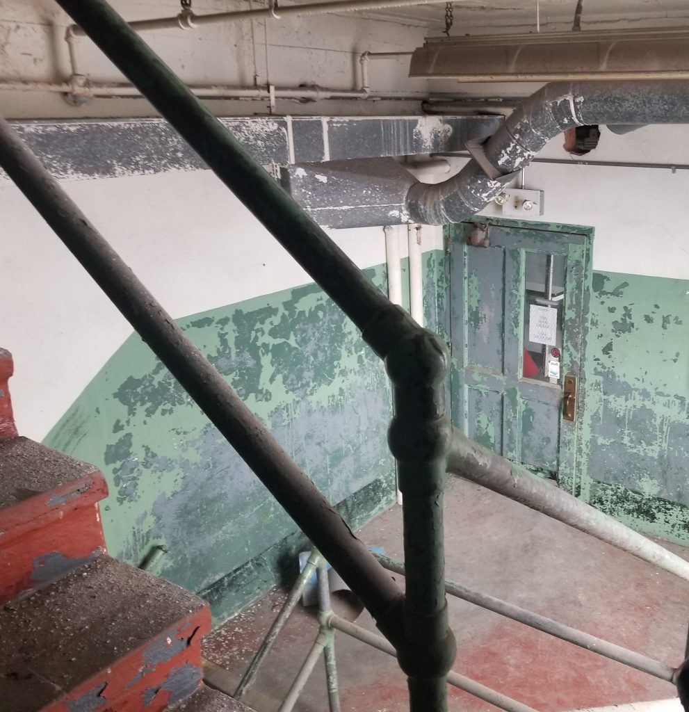 Removal of lead based paint from a stairwell Lockport, NY