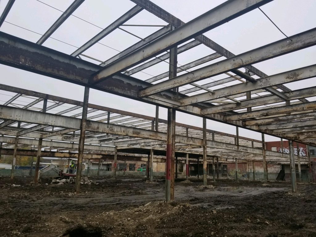 Stripping of lead paint from metal beams Buffalo, NY